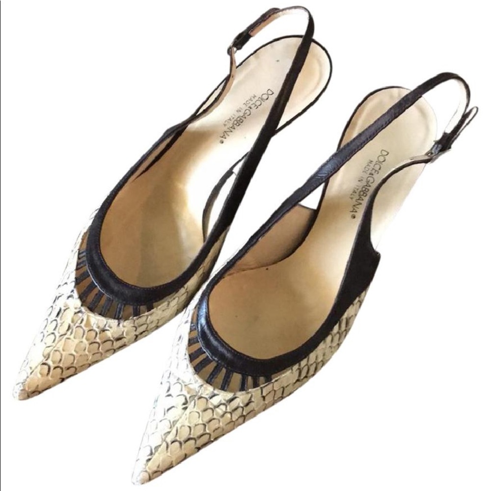 Dolce & Gabbana slingback shoes size 37, low heel